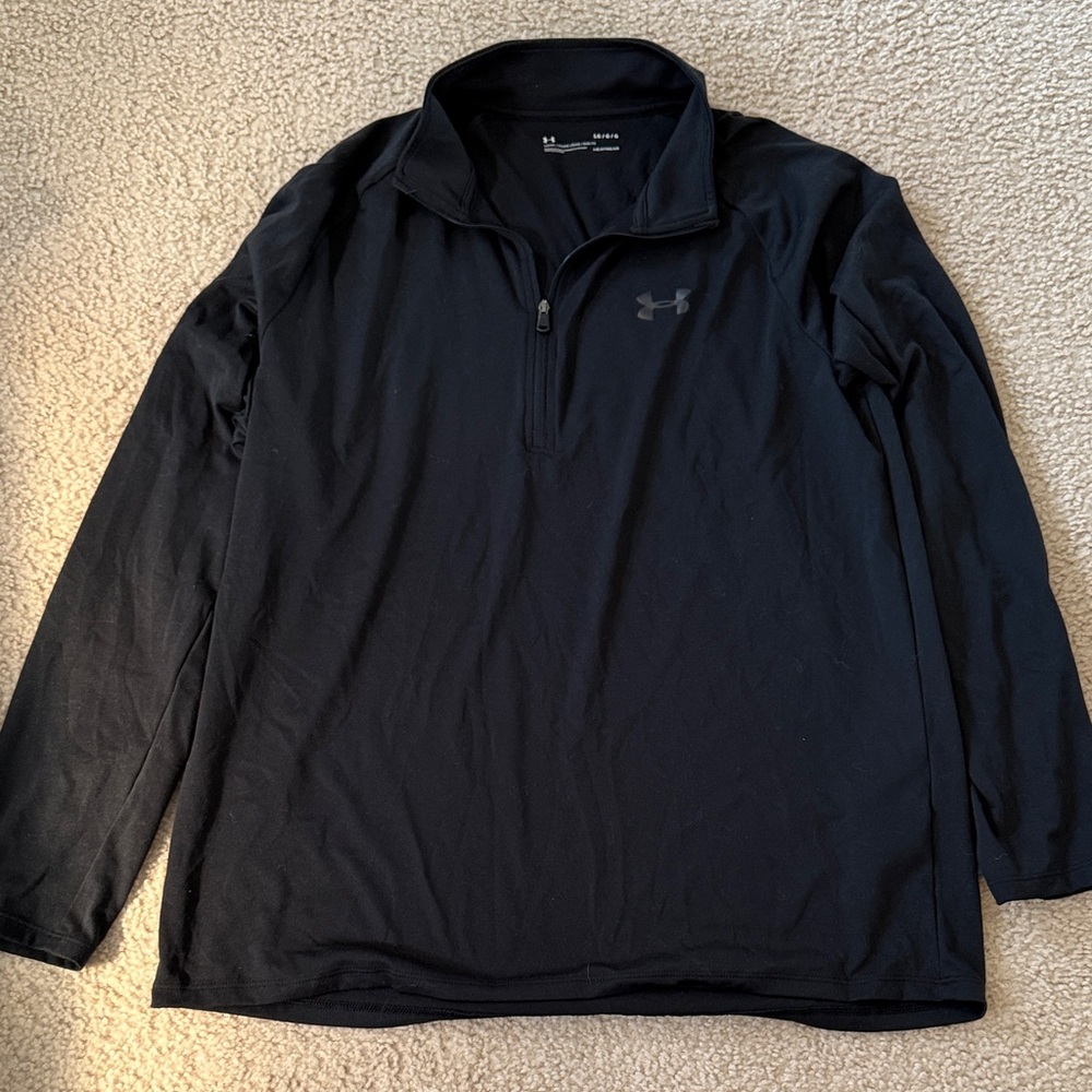 Under Armour Men's Black Quarter-Zip Lightweight Jacket